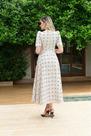 Vestido Iracema Max Midi em Linho Bordado com Guipir - Elegante e Sofisticado