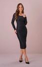 Vestido jaqueline tule preto tata martello Vestido jaqueline tule preto tata martello