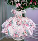 Vestido Jardim das Borboletas Rosa Bebe Laura Giovanella
