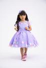 Vestido Jardim Encantado Isis Luxinho Lilás - Tecido Tule com Apliques Vestido Jardim Encantado Isis Luxinho Lilás - Tecido Tule com Apliques