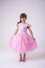 Vestido Jardim Encantado Rosa Bebê com Borboleta Branca Vestido Jardim Encantado Rosa Bebê com Borboleta Branca