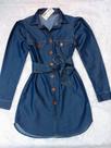 Vestido Jeans Chemise curto