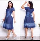 Vestido jeans com elastano Gg