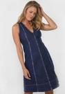Vestido jeans curto cavado tamanho único P ao GG
