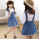 Vestido jeans infantil Vestido jeans infantil
