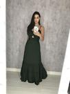 Vestido Jéssica Longo - Verde Militar