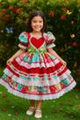 Vestido Junina Julina Quadrilha São João Festa Infantil Vestido Junina Julina Quadrilha São João Festa Infantil