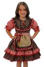 Vestido junino bolinhas com avental de juta bambolê 676 2