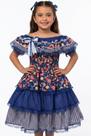 Vestido junino ciganinha floral royal bambolê 787 12 Vestido junino ciganinha floral royal bambolê 787 12