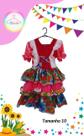 Vestido Junino infantil colorido (Tam. 10)