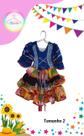Vestido Junino infantil colorido (Tam. 2)