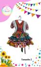 Vestido Junino infantil colorido (Tam. 2)