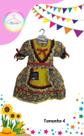 Vestido Junino infantil colorido (Tam. 4)