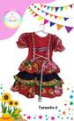 Vestido Junino infantil colorido (Tam. 6)