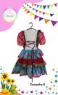 Vestido Junino infantil colorido (Tam. 8)
