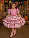 Vestido Junino Infantil Encanto Caipira Rosa Vestido Junino Infantil Encanto Caipira Rosa