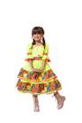 Vestido Junino Julino Banana Club Luxo Roça Animada Luxo