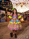 Vestido Junino Marie Charme e Elegância para Festas e Quermesse Luxo