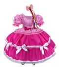 Vestido Junino Mimadine Luxo Mariana Pink