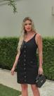 Vestido justo com bolso