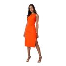 Vestido Justo Maxi Midi Fenda Flor De Lis