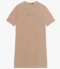 Vestido Juvenil Curto em Molecotton Minty Marrom Vestido Juvenil Curto em Molecotton Minty Marrom