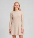 Vestido Juvenil Molecotton Curto Manga Longa Minty Bege Vestido Juvenil Molecotton Curto Manga Longa Minty Bege