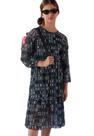 Vestido Juvenil Preto Estampado Menina Anjo Kikixodó