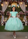 Vestido Juvenil Vila Lele Luiza Verde Menta - Elegante e Confortável