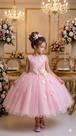 Vestido Juvenil Vila Lele Regata Flores Rosa Bebe - Confeccionado em Tecido Misto