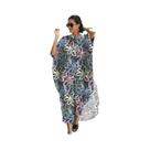 Vestido Kaftan De Praia Com Botões Para Mulheres plus Size, Saída De Praia, Vestido De Férias