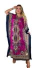 Vestido Kaftan Indiano Longo Estampado Plus Size - Cod. 1202