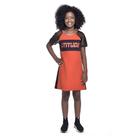 Vestido Kids Amofany Em Alfaiataria - LARANJA - 8