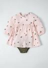 Vestido kids feminino salmão. Grade: 24Meses