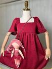 Vestido laise, com bolsa de boneca