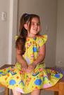 Vestido Lala Infantil Amarelo De Alça Modinha Na Sedinha