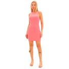 Vestido Lança Perfume Curto Canelado Pr25 Rosa Feminino