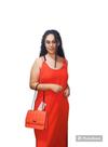 Vestido laranja moda praiana