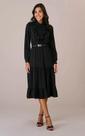 Vestido lena crepe preto tata martello