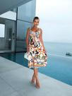 Vestido lenço estampado soltinho