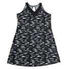 Vestido Liganete Estampado Cavado Gola V Detalhe Gota Atrás Vestido Liganete Estampado Cavado Gola V Detalhe Gota Atrás