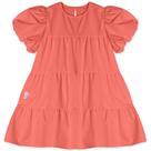 Vestido Lilica Ripilica Manga Curta Laranja