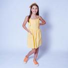 Vestido Linho alça Vestido Linho alça