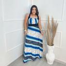 Vestido Longo 3 Tiras Moda Evangélica Feminina