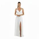 Vestido Longo Alça para Pré-Wedding Look Perfeito para Ensaio Fotográfico