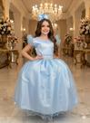 Vestido Longo Amanda Azul Bebê - Elegância e Sofisticação