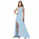 Vestido longo azul serenity