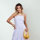 Vestido Longo Bella com Laço Premium Branco