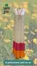 Vestido Longo Color Block