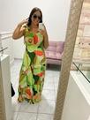 vestido longo com amarração nos ombros